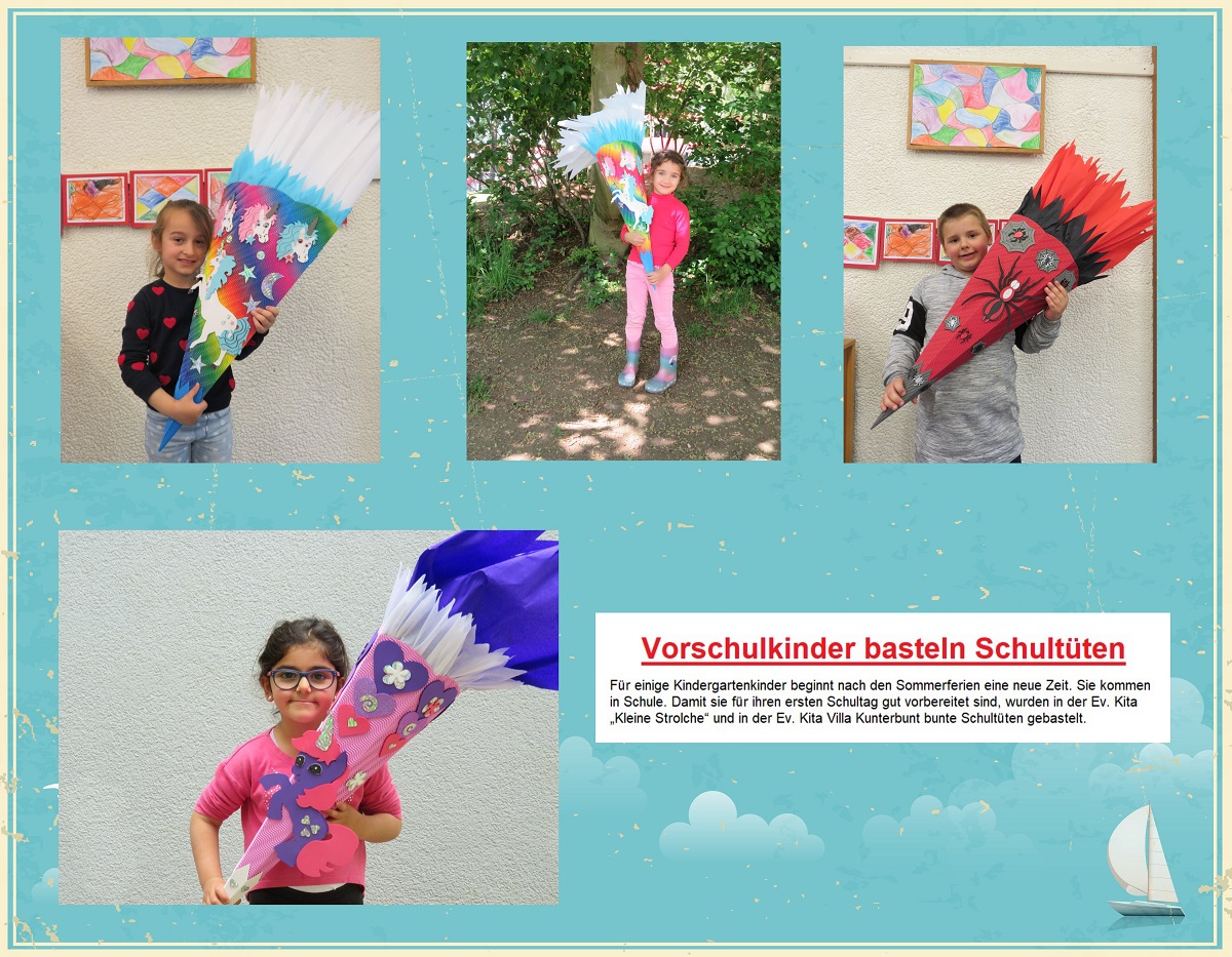Jedes Jahr basteln unsere Kinder Schult�ten